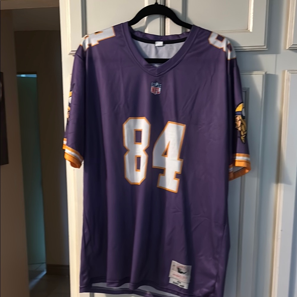 Purple Football Jersey with Number 84